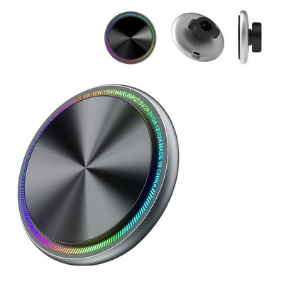 acheter Porteur de téléphone pour voiture à charge magnétique sans fil avec lumière et logo personnalisable online manufacture