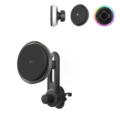 acheter Porteur de téléphone pour voiture magnétique à texture cristalline avec lentille glacée et ventilateur de refroidissement pour une esthétique rêvante et personnalisée online manufacture
