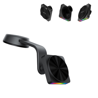 acheter Support de téléphone de voiture sans fil avec lumière ambiante 9 couleurs et chargement Qi online manufacture