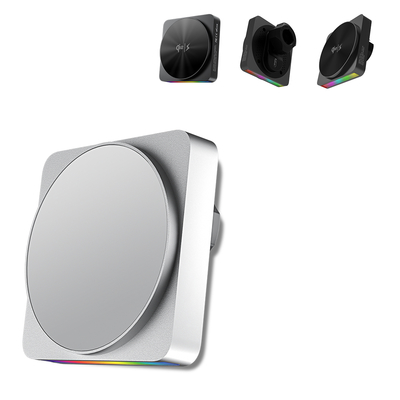 acheter Chargement sans fil rapide de 15W Monture de voiture Magsafe avec lumière ambiante 9 couleurs online manufacture