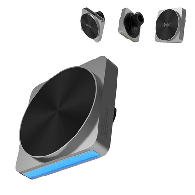 acheter Support de téléphone de voiture tout en métal QI2 avec charge rapide et lumière ambiante online manufacture
