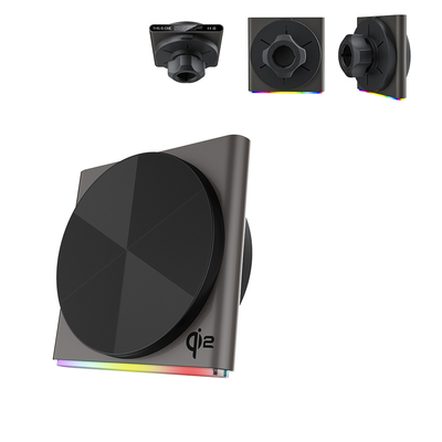 acheter 360-Degree Rotation Magsafe Car Mount Ultra-Thin Design Metal Material 9-Color RGB Light Effect Fast Charging online manufacture