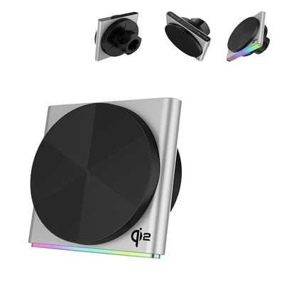 acheter Metal Wireless Charging Station Ultra-Thin Design 9-Color RGB Light Effect Magnetic Suction One-Hand Operation Fast Charging online manufacture