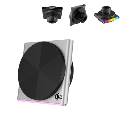 acheter Q2 Chargeur sans fil pour voiture Fonction de prise de son 9-Couleur RGB Effets lumineux de projection Lampe ambiante Chargement rapide online manufacture
