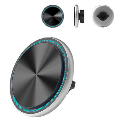 Porteur de téléphone pour voiture métallique stable et rapide avec une forte aspiration magnétique et une lumière de roulement personnalisable