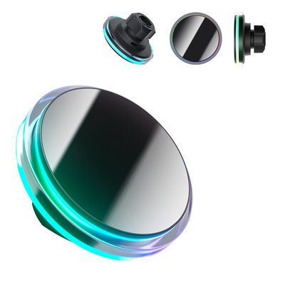 Chargement sans effort et design intérieur unique Monture de voiture Magsafe avec support de lumière ambiante cristalline ODM / OEM