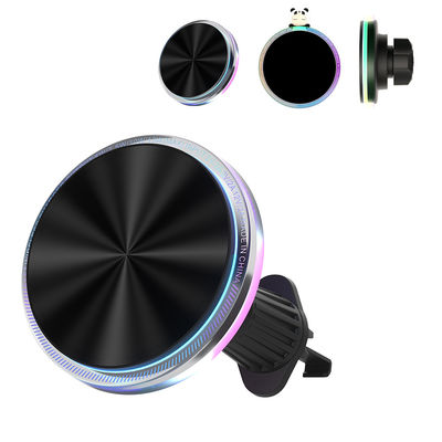 Porte-téléphone pour voiture magnétique de conception originale avec lumière ambiante et lumières RVB personnalisables pour un look unique