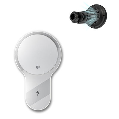 Qi2 Fan Chargeur magnétique sans fil Porteur de téléphone de voiture avec carte mère bien conçue et disposition de bobine pour le refroidissement simultané