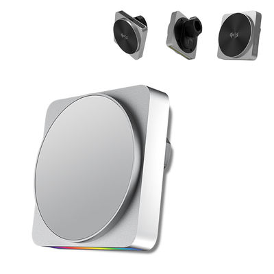 Support de voiture magnétique avec lumière ambiante RVB et captation sonore