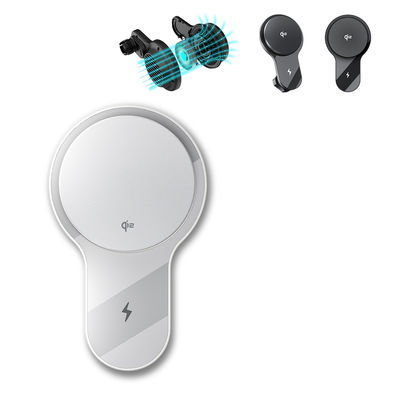 Strong Magnetic Stability Ultra-Thin Fan Cooling Fast Charging Car Phone Holder For Automotive With Original Air Duct Design