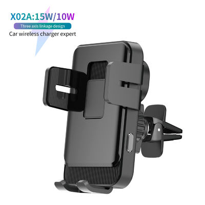 12-24V Auto-Clamping Wireless Car Charger with 1 Year Warranty and Qi Fast Charging Car Phone Holder